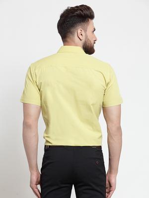 lime green solid casual shirt - 16245122 - Standard Image - 3