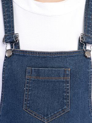 pocket patch shoulder strap dungaree - 16245234 - Standard Image - 4