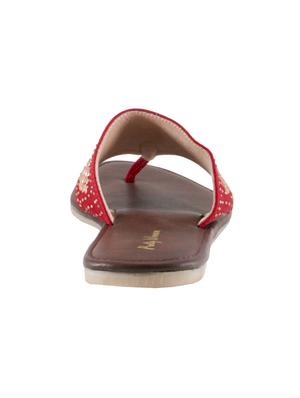 maroon toe separator sandals - 16245238 - Standard Image - 3