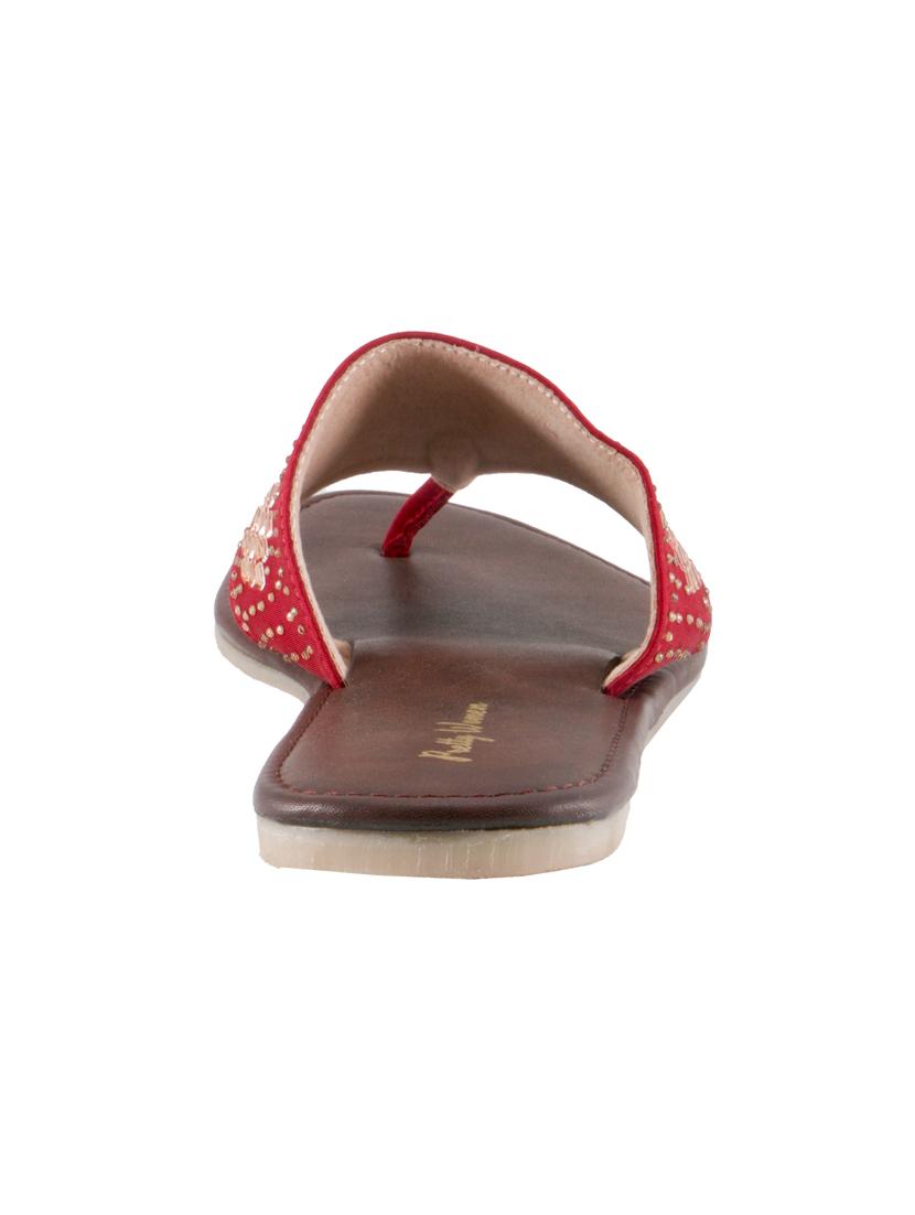 maroon toe separator sandals - 16245238 - Zoom Image - 3