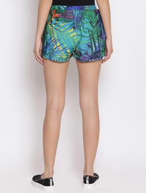tropical print drawstring shorts - 16245758 - Standard Image - 3