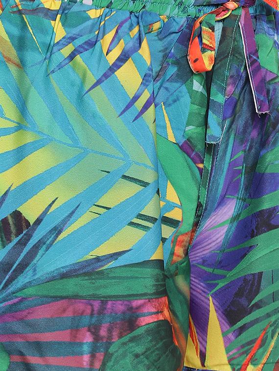 tropical print drawstring shorts - 16245758 - Zoom Image - 5