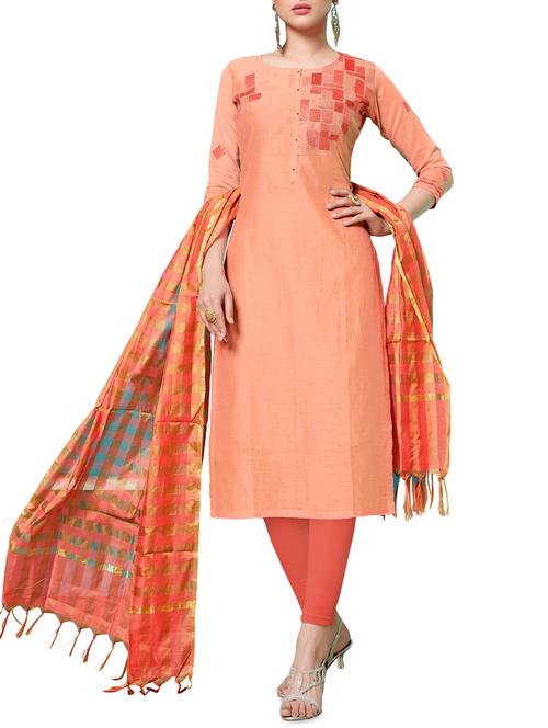 embroidered unstitched suit - 16246896 - Standard Image - 1