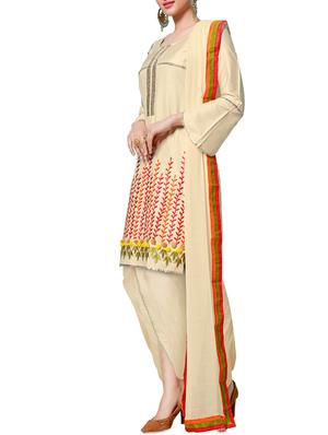 embroidered unstitched suit - 16246901 - Standard Image - 2