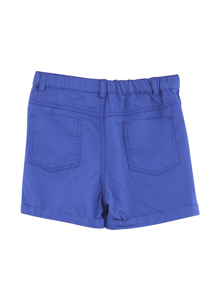 blue cotton shorts shorts - 16247127 - Zoom Image - 2