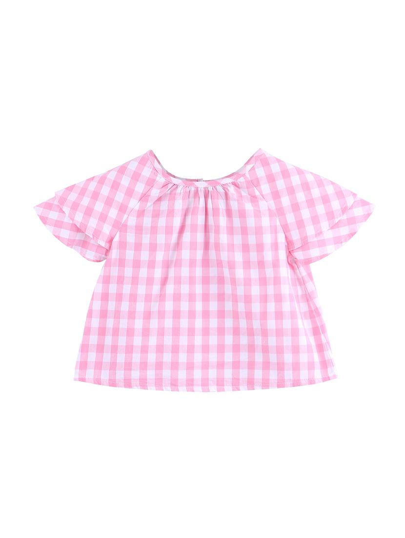 pink cotton regular top