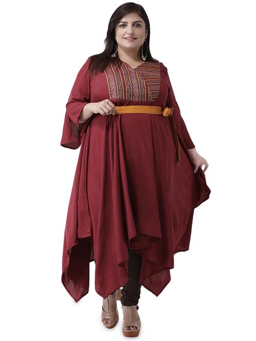 printed asymmetric kurta - 16247168 - Standard Image - 1