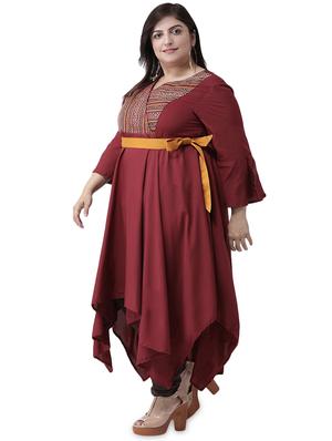 printed asymmetric kurta - 16247168 - Standard Image - 2