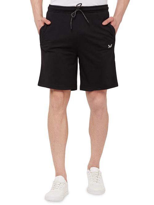 black cotton shorts - 16248392 - Standard Image - 1