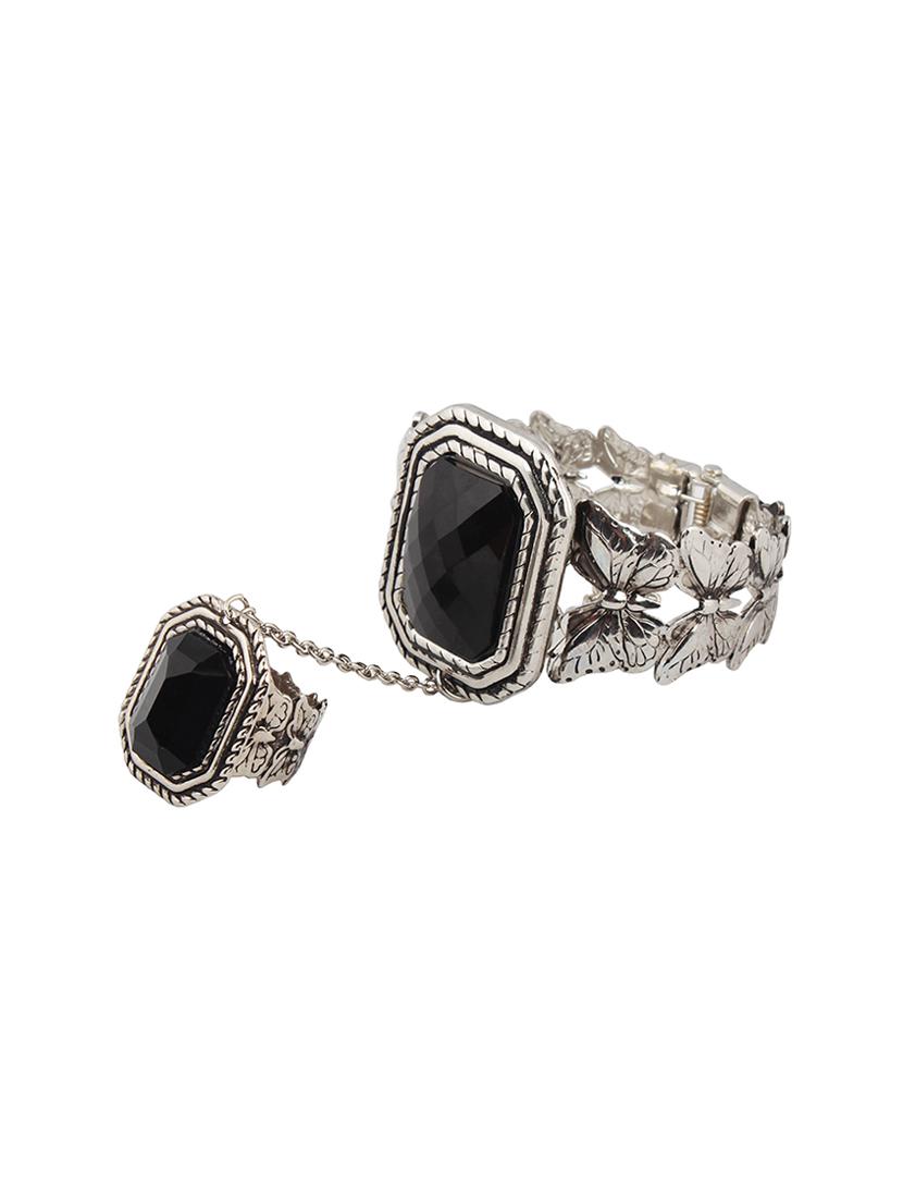 black silver finger ring - 16248688 - Zoom Image - 1