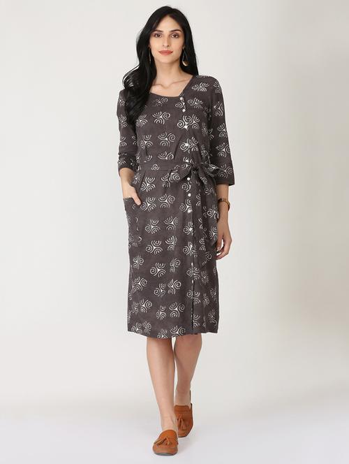 tie knot shirt dress - 16249399 - Standard Image - 1