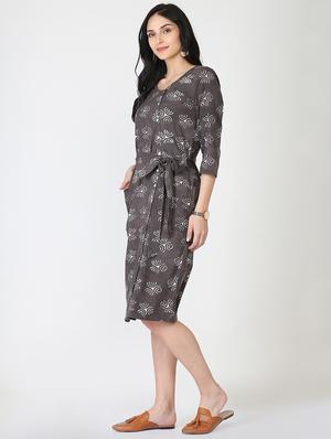 tie knot shirt dress - 16249399 - Standard Image - 2