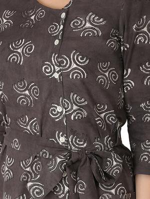 tie knot shirt dress - 16249399 - Standard Image - 4