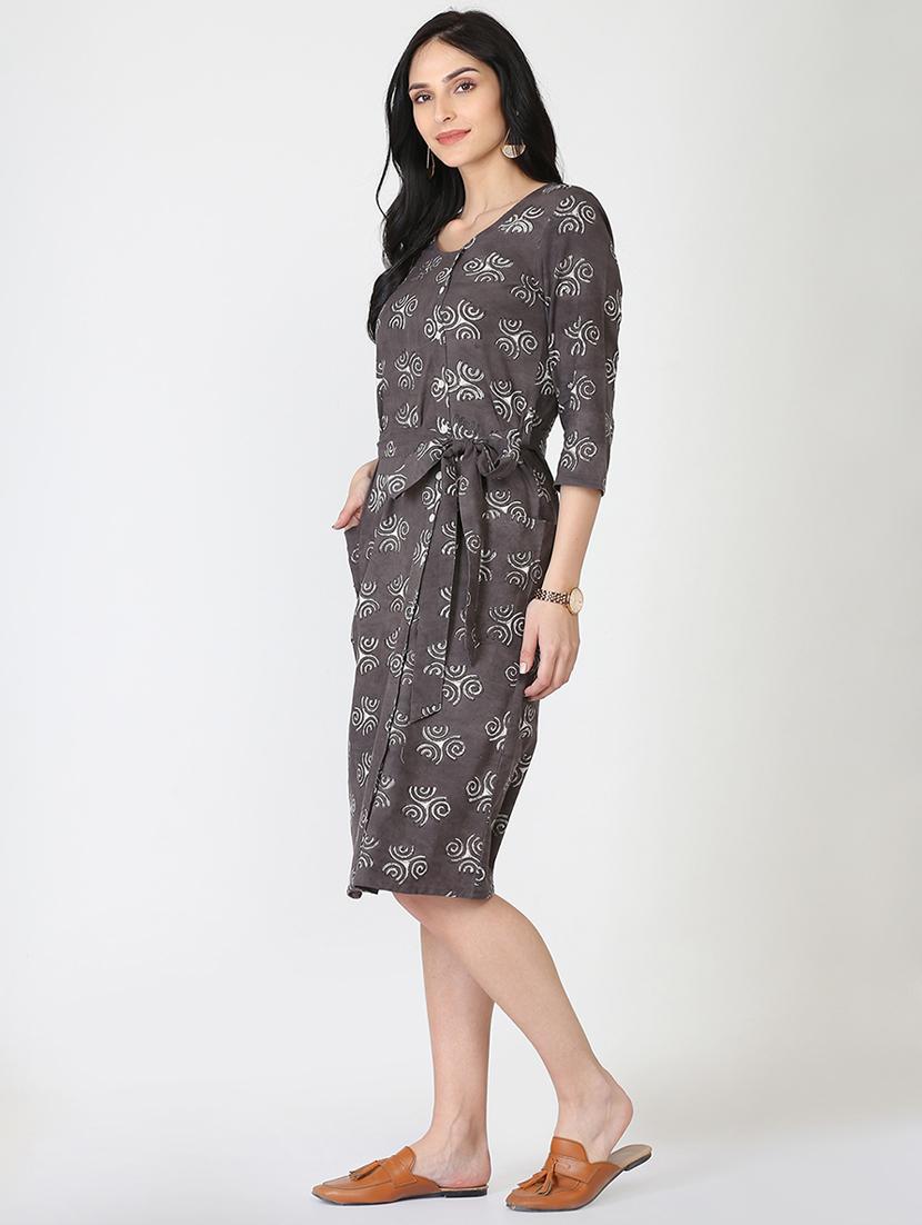 tie knot shirt dress - 16249399 - Zoom Image - 2