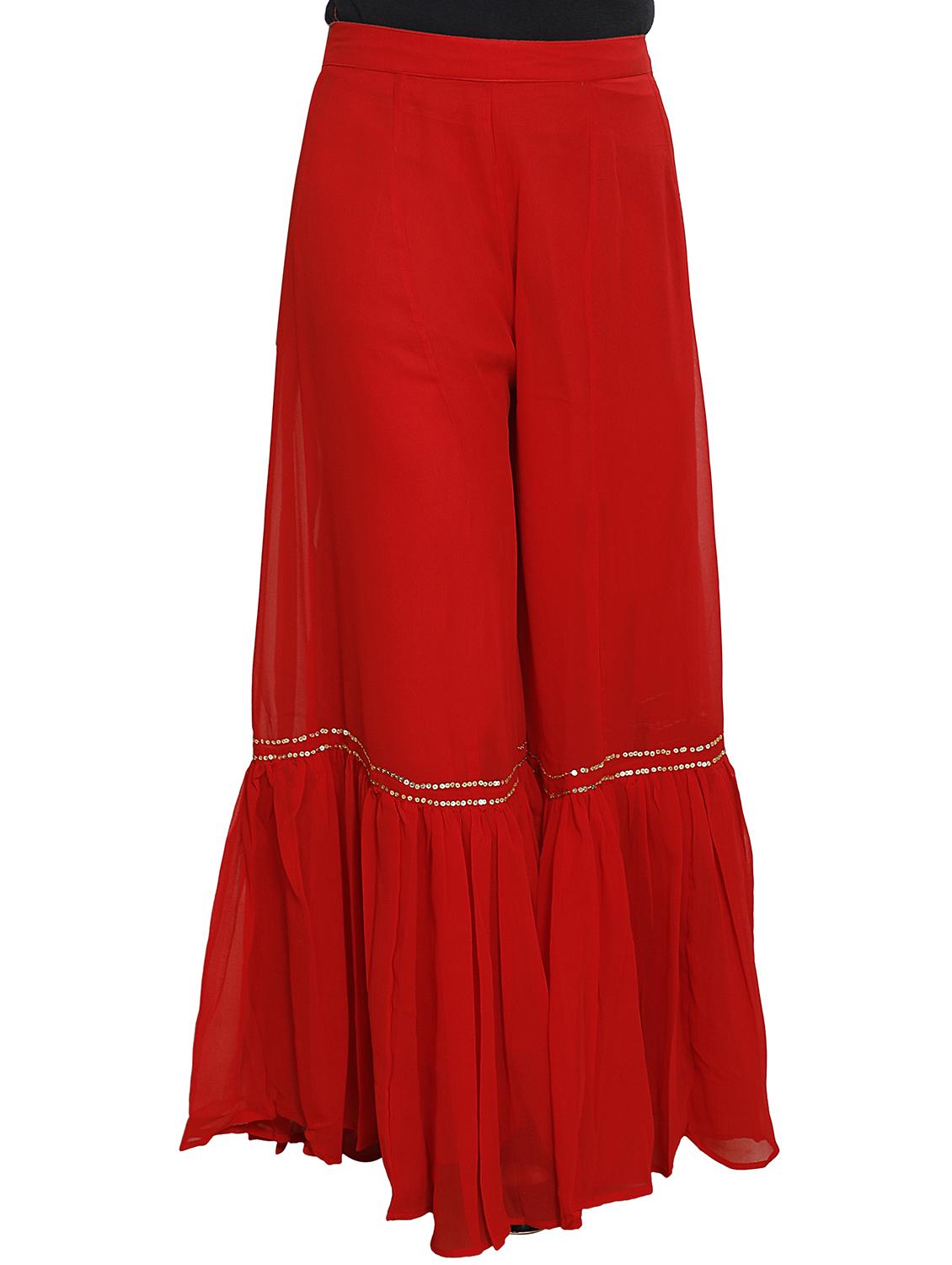 sequined solid sharara - 16249603 - Zoom Image - 1