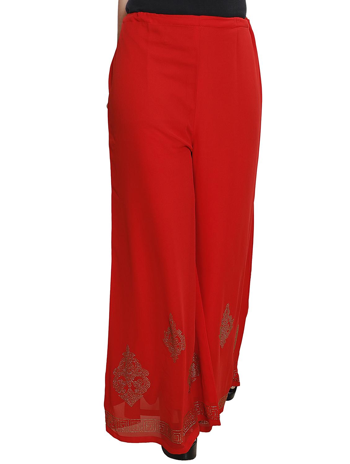 embellished flared palazzo - 16249605 - Zoom Image - 1
