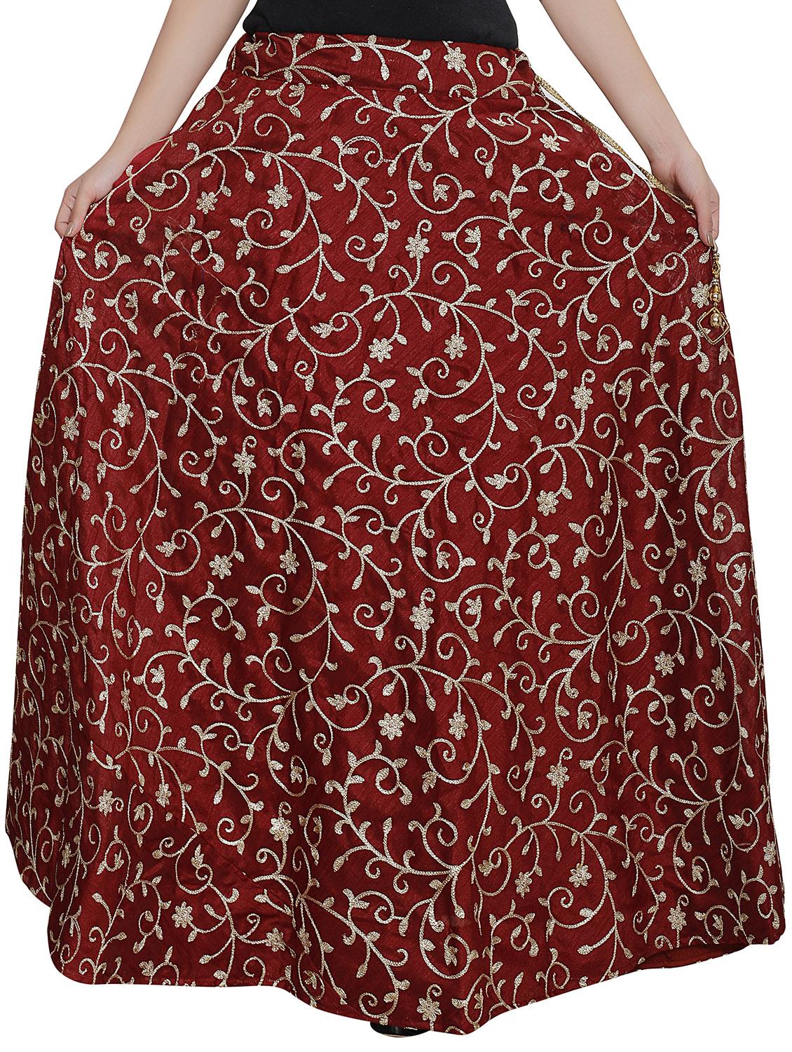 Embroidered Flared Skirt - 16249644 - Zoom Image - 1