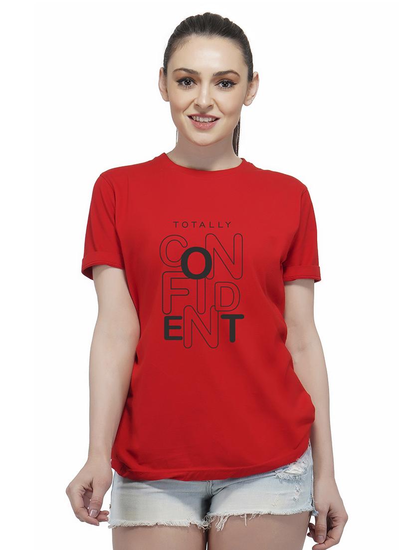 crew neck quirky text tee - 16249743 - Zoom Image - 1