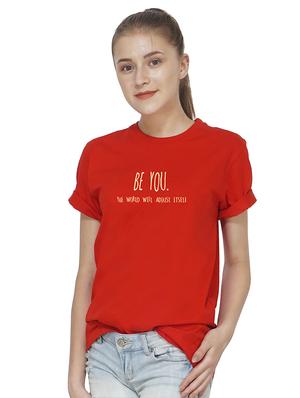 crew neck slogan text tee - 16249750 - Standard Image - 2