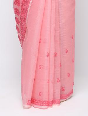 paisley chikankari saree with blouse - 16249891 - Standard Image - 3