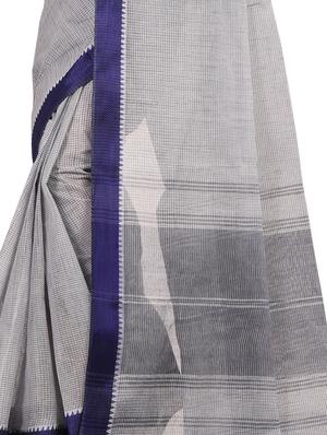 bordered tant saree - 16249932 - Standard Image - 2