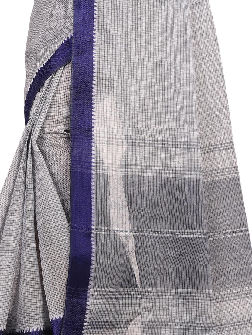 bordered tant saree - 16249932 - Zoom Image - 2