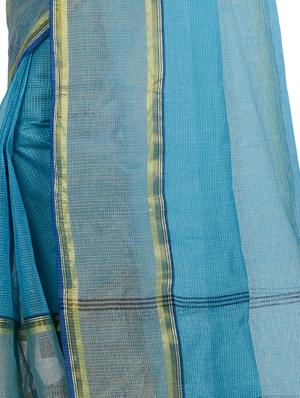 zari border tant saree - 16249939 - Standard Image - 2