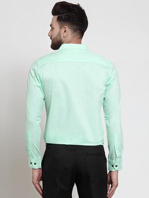 green solid casual shirt - 16250027 - Standard Image - 3