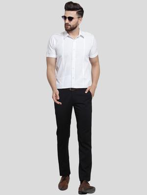 white solid casual shirt - 16250064 - Standard Image - 4