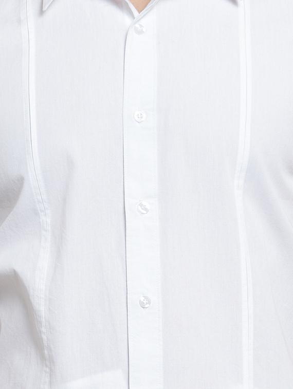 white solid casual shirt - 16250064 - Zoom Image - 5