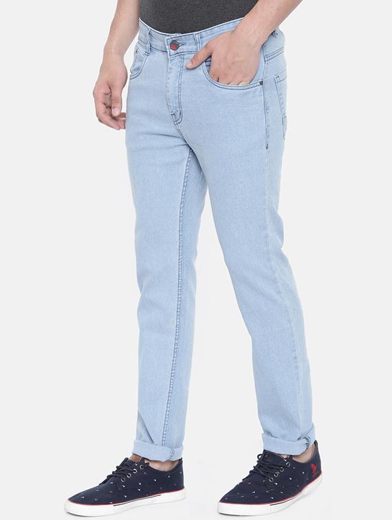 blue denim plain jeans - 16250104 - Zoom Image - 2