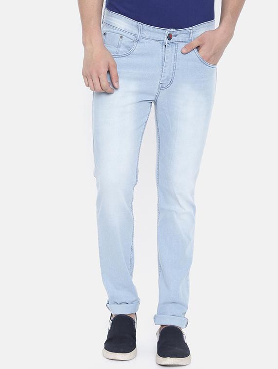 blue heavy washed jeans - 16250109 - Zoom Image - 1