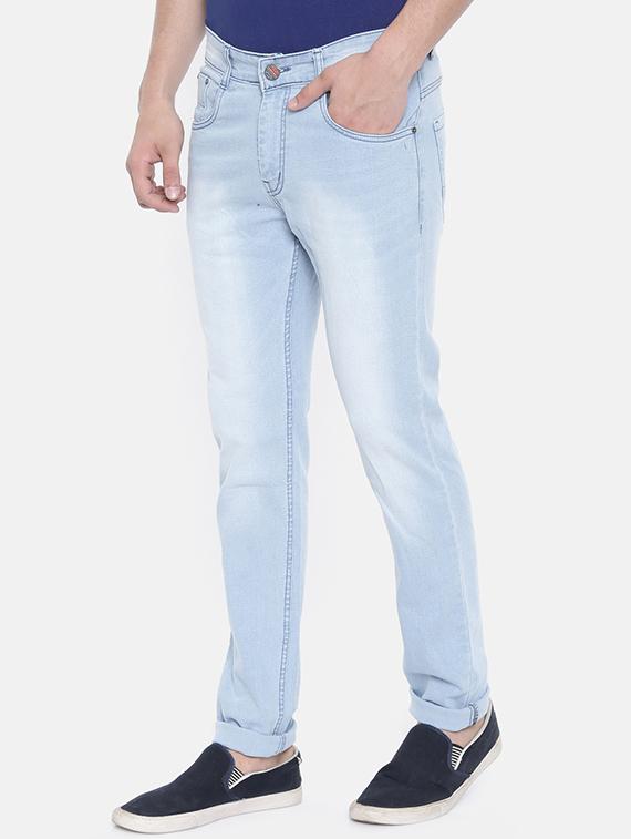blue heavy washed jeans - 16250109 - Zoom Image - 2