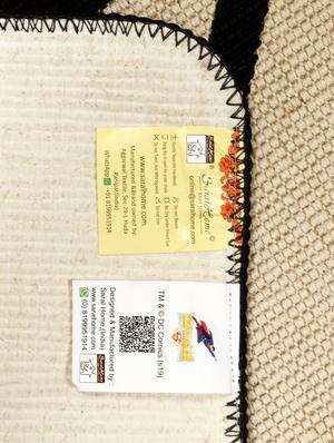 saral home superman jute-cotton print anti slip door mat- 40x60 cm - 16250229 - Standard Image - 5