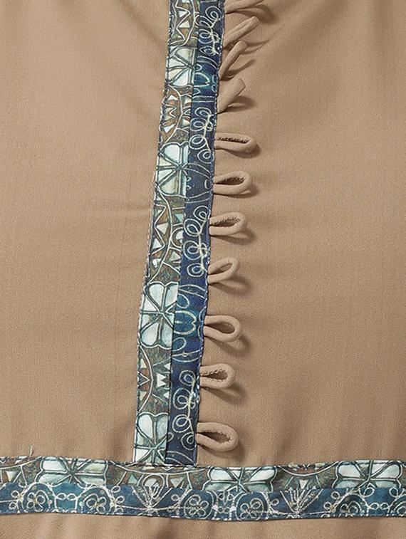 solid asymmetric kurta - 16250234 - Zoom Image - 4