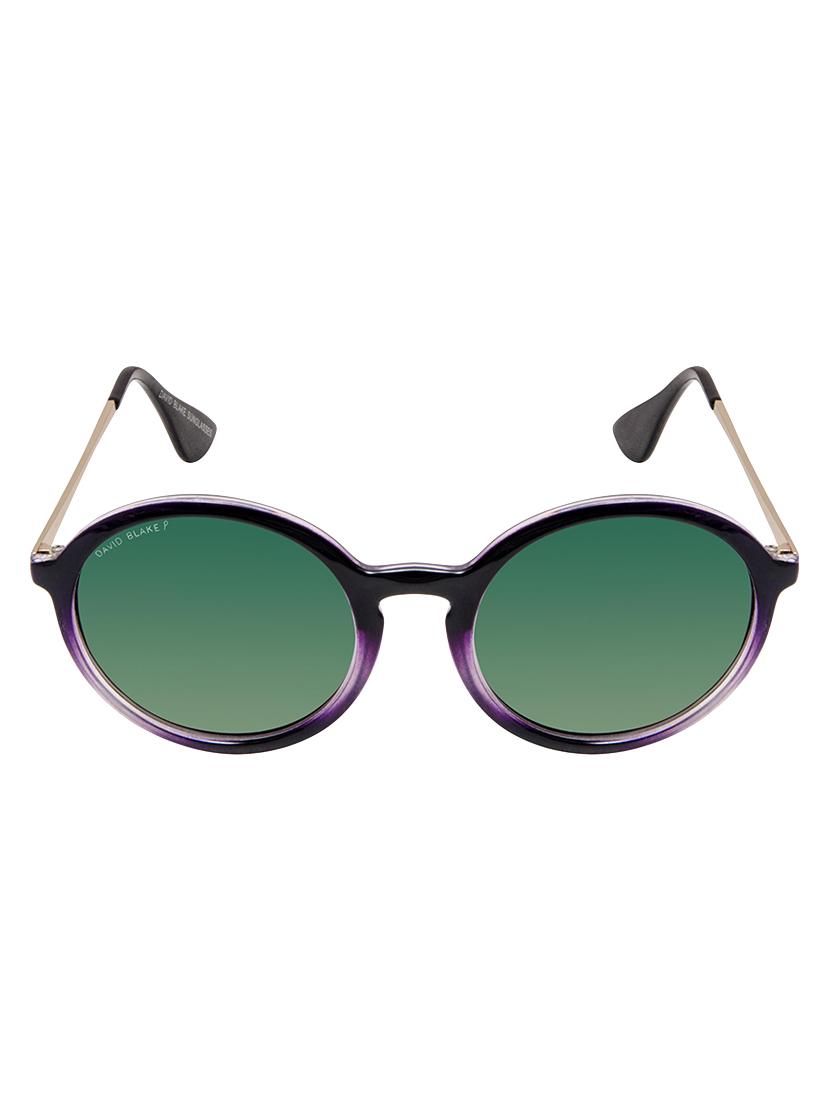 david blake green oval gradient polarised uv protected sunglasses - 16250275 - Zoom Image - 1