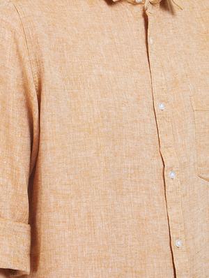brown cotton casual shirt - 16251277 - Standard Image - 5