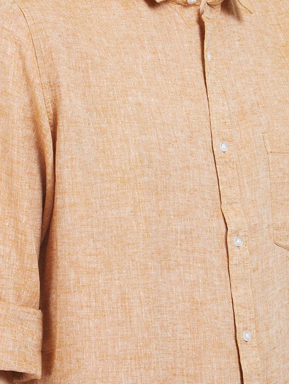 brown cotton casual shirt - 16251277 - Zoom Image - 5