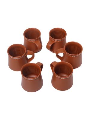 unravel india earthern print ceramic tea/coffee mug (set of 6) - 16251684 - Standard Image - 2