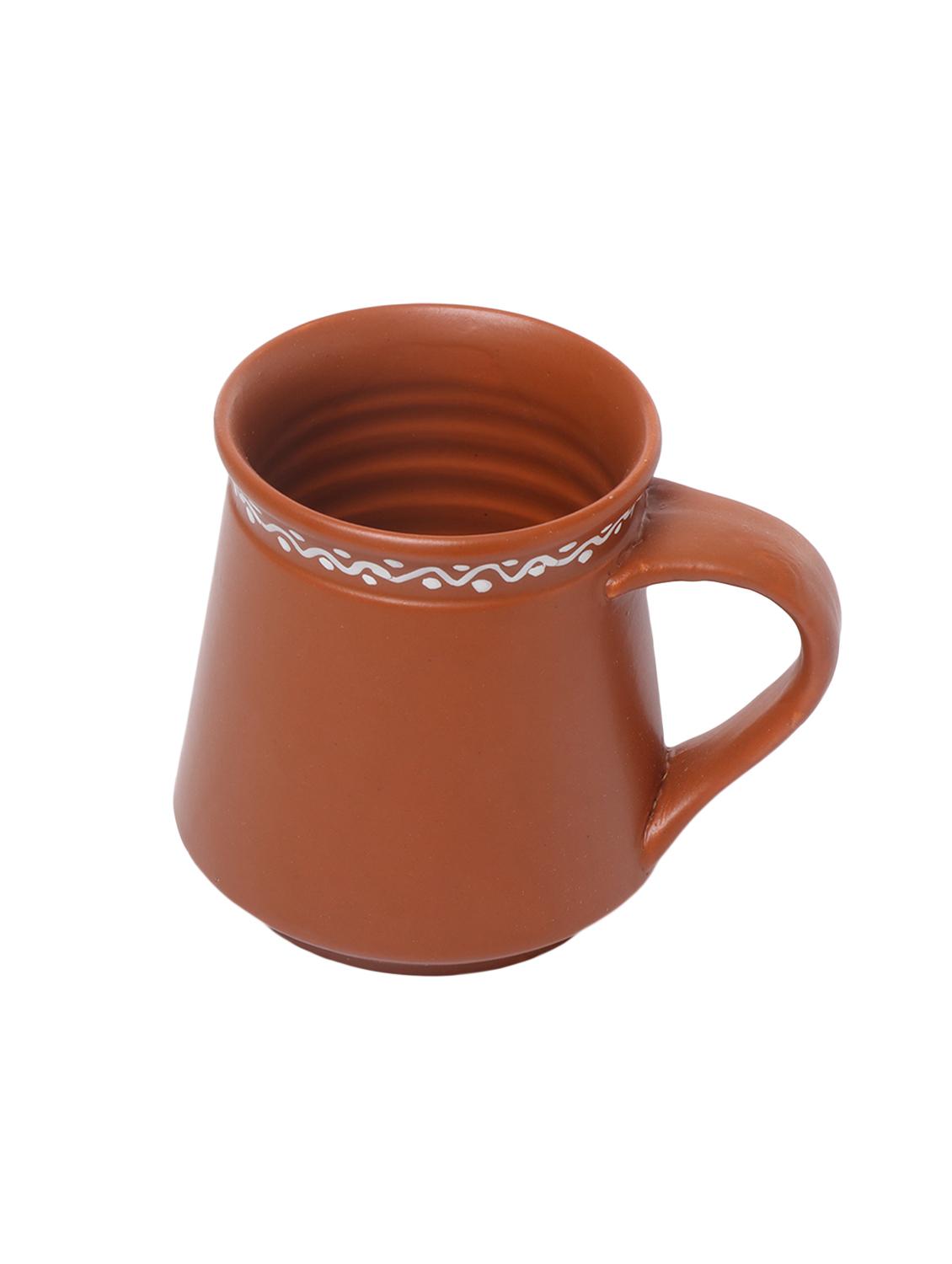 unravel india earthern print ceramic tea/coffee mug (set of 6) - 16251684 - Zoom Image - 3