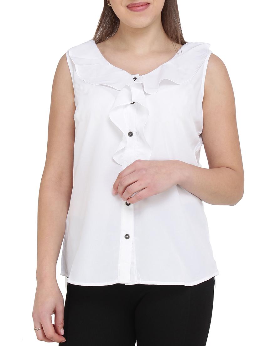 ruffle detail button up top - 16251721 - Zoom Image - 1