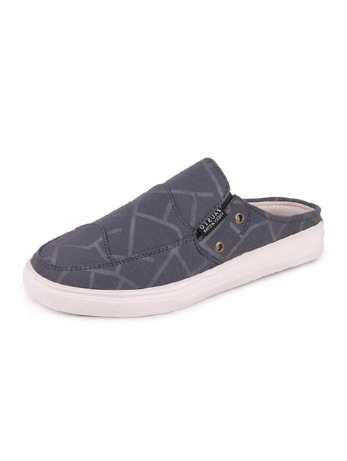 grey canvas slip on casual shoes - 16251742 - Standard Image - 1