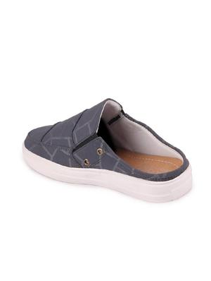 grey canvas slip on casual shoes - 16251742 - Standard Image - 3