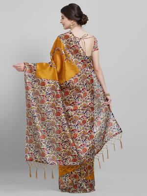 kalamkari printed saree with blouse - 16251955 - Standard Image - 2
