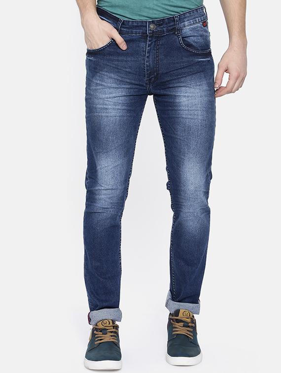 blue heavy washed jeans - 16252606 - Zoom Image - 1