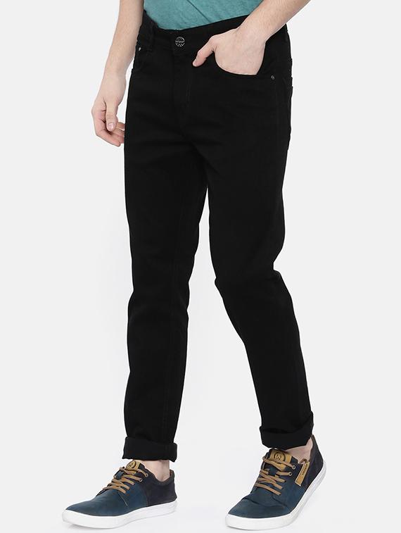 black denim plain jeans - 16252610 - Zoom Image - 2