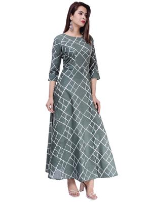 printed a-line kurta - 16252835 - Standard Image - 2