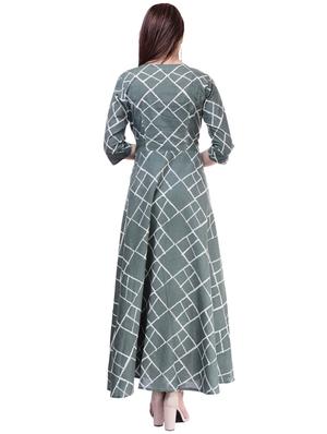 printed a-line kurta - 16252835 - Standard Image - 3