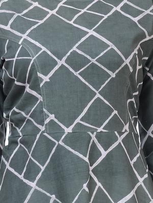 printed a-line kurta - 16252835 - Standard Image - 4