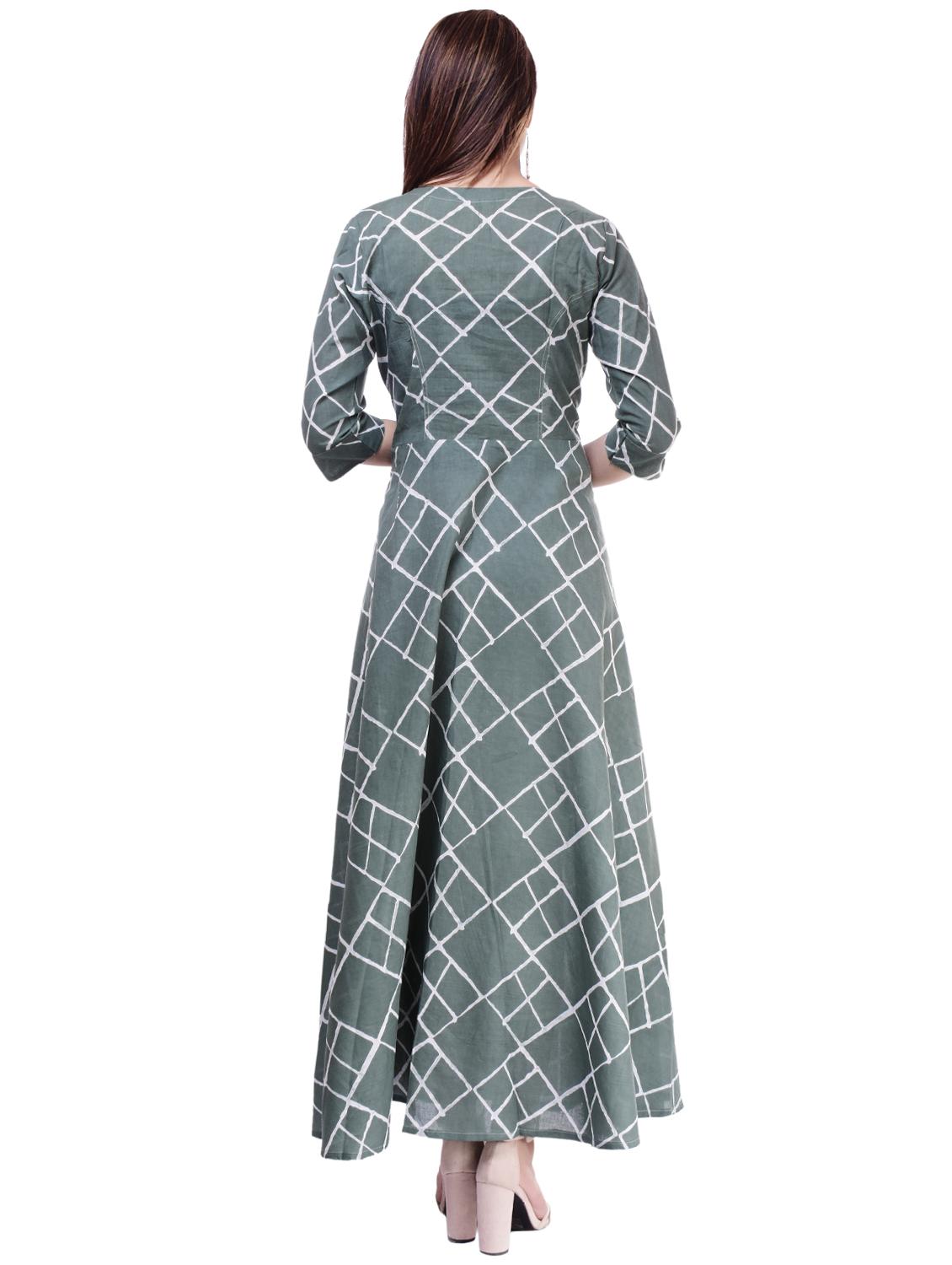 printed a-line kurta - 16252835 - Zoom Image - 3